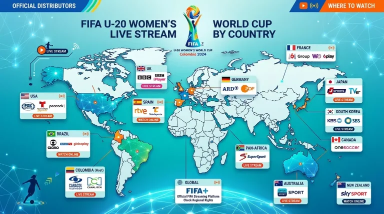 FIFA U-20 Women’s World Cup Live Stream by Country