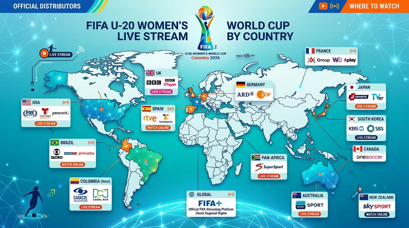 FIFA U-20 Women’s World Cup Live Stream by Country
